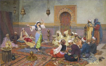  fiesta Pintura - Bailarín de fiesta árabe Giulio Rosati